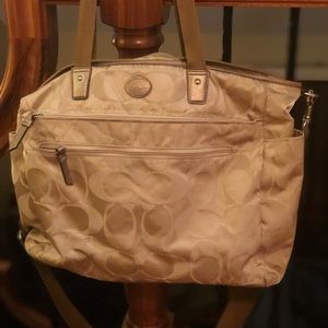 Authentic coach diaper bag
